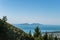 View of Vlora shore and Sazan island