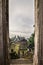 View on the volcano Agung from the Pura Lempuyang temple