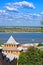 View on Volga river from Nizhny Novgorod kremlin