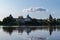 View from Volkhov river to medieval Staraya Ladoga Fortress, Leningrad region, Russia