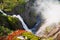 View on Voringfossen waterfall in Hordaland , Norway