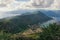 View of Vrmac mountain and Bay of Kotor. Montenegro