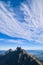 View from Vychodna Vysoka peak towards Bradavica peak in High Tatras mountains