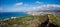 View of the Waikiki skyline from the Diamond Head volcano