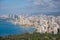 View of the Waikiki skyline from the Diamond Head volcano