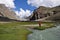 View on the Wakhan valley in the Pamir mountain inTajikistan