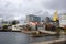 A view from walking out on the wharf at Lonsdale Quay at the `Shipyards`