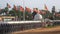 View of the wall of the Buddhist temple of Ruwanveliseya Dagoba. Anuradhapura