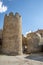 View of the wall of the medieval village of UrueÃ±a, Spain