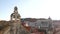 View from the wall of the old city of Dubrovnik on the bell tower and the roof of church of Our Lady of Mt.Carmel