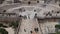 View from the wall of the Old City of Jerusalem. People come out from the Damascus Gate