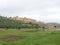 View of the walls of Amber fort in Jaipur, India