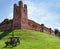 View of the walls of the fortified medieval town of Castelfranco Veneto. Padova, Italy