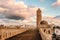 View from the walls of the fortress of Ribat of Sousse in Tunisia.