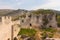 View of the walls of the historic Castle of herceg Stjepan in Blagaj. Bosnia and Herzegovina