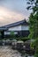 View of the walls of the Imperial gardens in Tokyo at sunset - 4