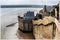 A view from the walls in Mont Saint Michel, Normandy, France.