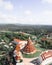 View of Wat Huay Pla Kang from Guan Yin, Big White Buddha Chiang Rai, Thailand