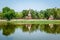 View of Wat Mahathat and surroundings, Sukhothai Historical Park, Thailand