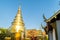 View of Wat Phra Singh with the golden pagoda, the popular historical landmark temple in Chiang Mai