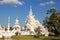 View on Wat Rong Khun in Chiang Rai, Thailand.