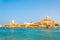 view of a watch tower in the omani town Al Ayjah near Sur