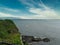 View of the water on Cliff Walk in Newport, RI