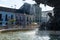 View of the water fountain at Largo Terreiro de Jesus in Pelourinho, located in the historic center of the city of Salvador, Bahia