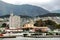 View from the water on the Japanese city of Hiroshima