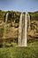 A view of a Waterfall in Iceland near Gulfoss