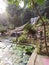 View of waterfall in a indian zoo