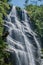 View of waterfall in the middle of the forest at the Itatiaia Park.