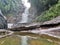 View of Waterfall in Sri Lanka.