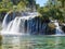 View of the waterfalls and cascades of Skradinski Buk on the Krka river. Krka National Park