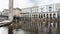 View of waterfront of Binnenalster in Hamburg