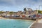 View of waterfront in Cancale, France