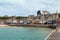 View of waterfront in Cancale, France