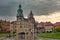 View at Wavel square with medieval buildings in Krakow, Ppland