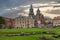 View at Wavel square with medieval buildings in Krakow, Ppland