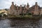 View of Well Court in Dean Village, Edinburgh, Scotland