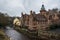 View of Well Court in Dean Village, Edinburgh, Scotland