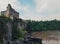 View of a welsh castle and river