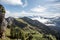 View from Wendelstein mountain. Bayrischzell. Bavaria, Germany. Alps