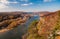 View west up the Potomac River from Maryland Heights