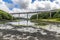 A view of Westfield Pill past the road bridge at Neyland, Pembrokeshire, South Wales