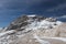 View of the Wettersein mountains near the Zugspitze