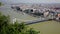 View of White bridge and Danube in Budapest