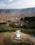 View from the White Christ monument in Cuzco Peru