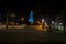 View of the white lighthouse of Malaga, Spain, Europe