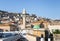 View of The White Mosque - Al-Abiad from the roof of International Marian Centre in Nazareth city in Israel